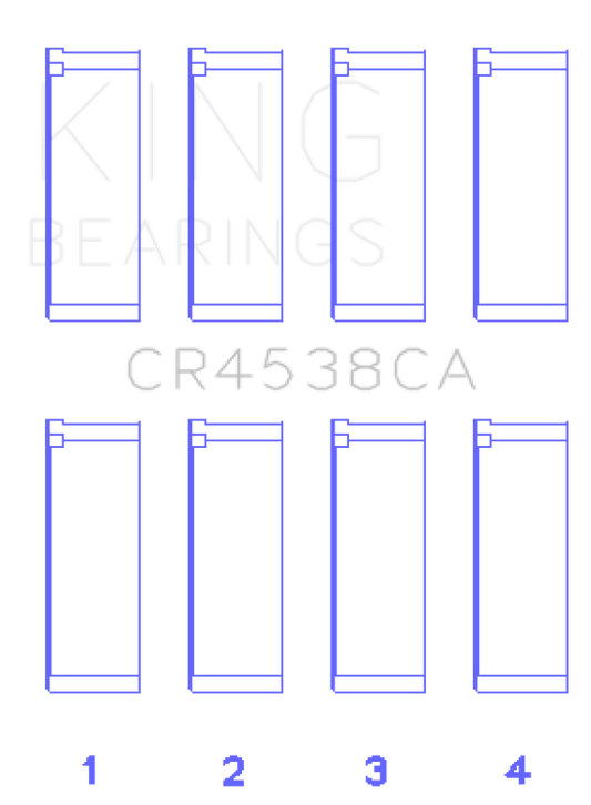King Engine Bearings Mini Cooper S/Cooper S Conv/Works W11B16A Rod Bearing Set - Size +0.25mm