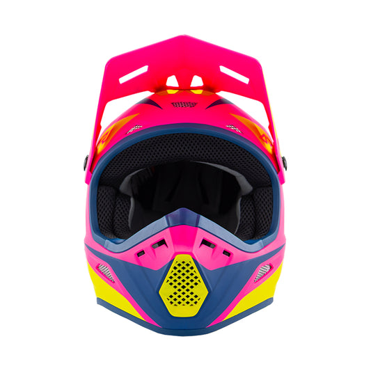 Answer 26 AR1 Mototown Helmet Matte Pink/Hyper Acid/Dark Blue - Small