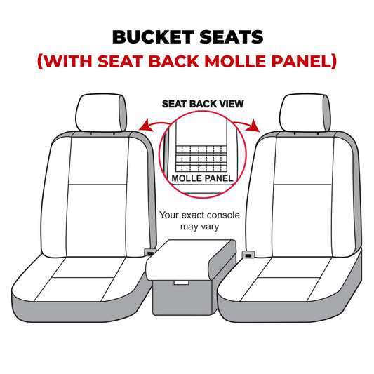 Covercraft 21-24 Ford Bronco Waterproof Polyester SeatSaver Custom Front Row Seat Covers - Grey