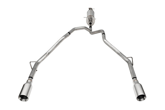 Corsa 25-26 Ram 2.5in Stainless Steel Sport Cat-back Dual Rear Exit 5.0in Polished Tip