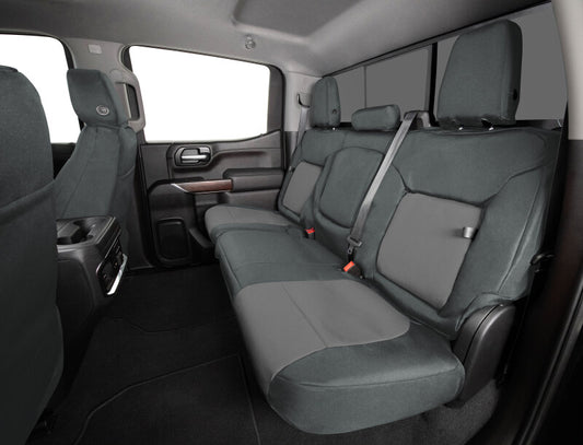 Covercraft 16-24 Nissan Titan Endura PrecisionFit Custom Front Row Seat Covers - Charcoal/Silver