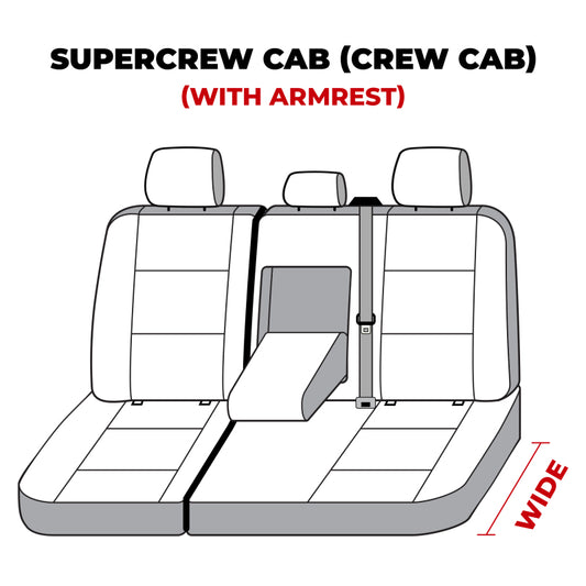 Covercraft 19-21 Ford F150 Carhartt Super Dux SeatSaver Custom Second Row Seat Covers - Black