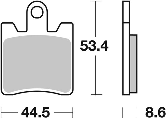 Brembo 13-18 Triumph Trophy SE 1200cc Sinter Brake Pad - Front