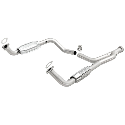MagnaFlow DF Cat. Conv 95-99 Range Rover 4.0/4.6L GEMS Y-Pipe Assembly *NOT FOR SALE IN CALIFORNIA*