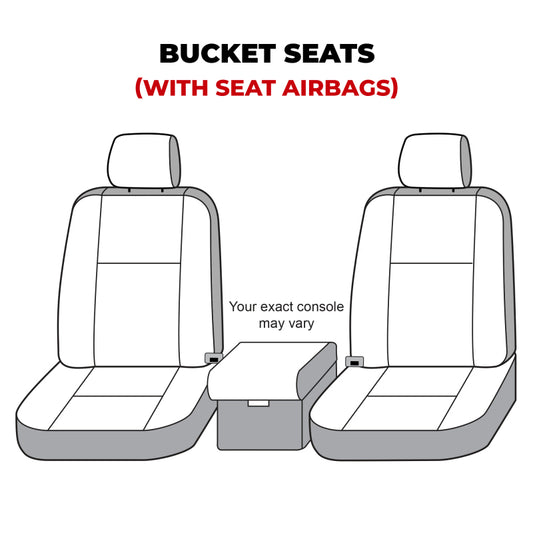 Covercraft 19-24 Dodge Ram Polycotton SeatSaver Custom Front Row Seat Covers - Misty Grey