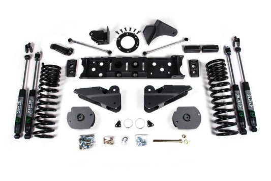 Zone Offroad 19-20 Ram 2500 4.5in Radius Arm Bracket - Diesel - 6-Bolt T-Case - Nitro Shocks