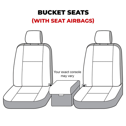 Covercraft 19-20 Ford F150 Carhartt Super Dux SeatSaver Custom Front Row Seat Covers - Black