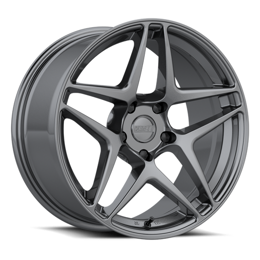 Kansei K15G Astro 19x8.5in / 5x120 BP / 35mm Offset / 72.56mm Bore - Gunmetal Wheel