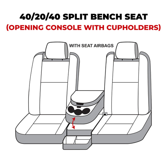 Covercraft 22-24 Dodge RAM 2500 Polycotton SeatSaver Custom Front Row Seat Covers - Misty Grey