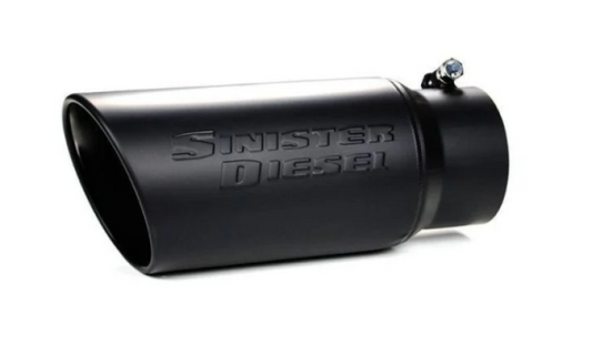 Sinister Diesel Black Ceramic Coated Stainless Steel Exhaust Tip (4in to 6in)