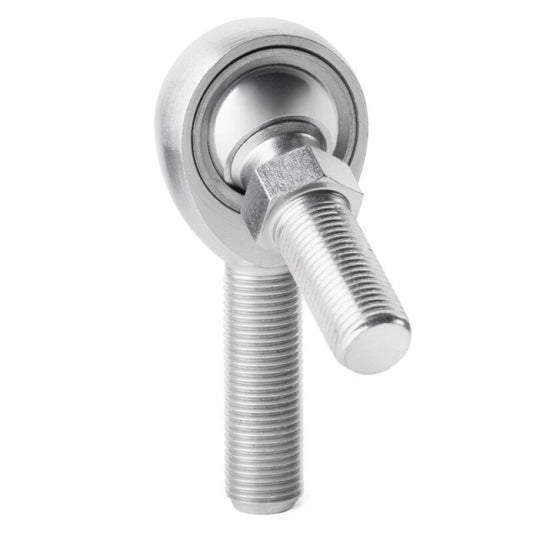 QA1 K Series 3-Pc Rod End - Male/Left Hand - .625in Bore x 5/8-18 w/Stud - Carbon Steel
