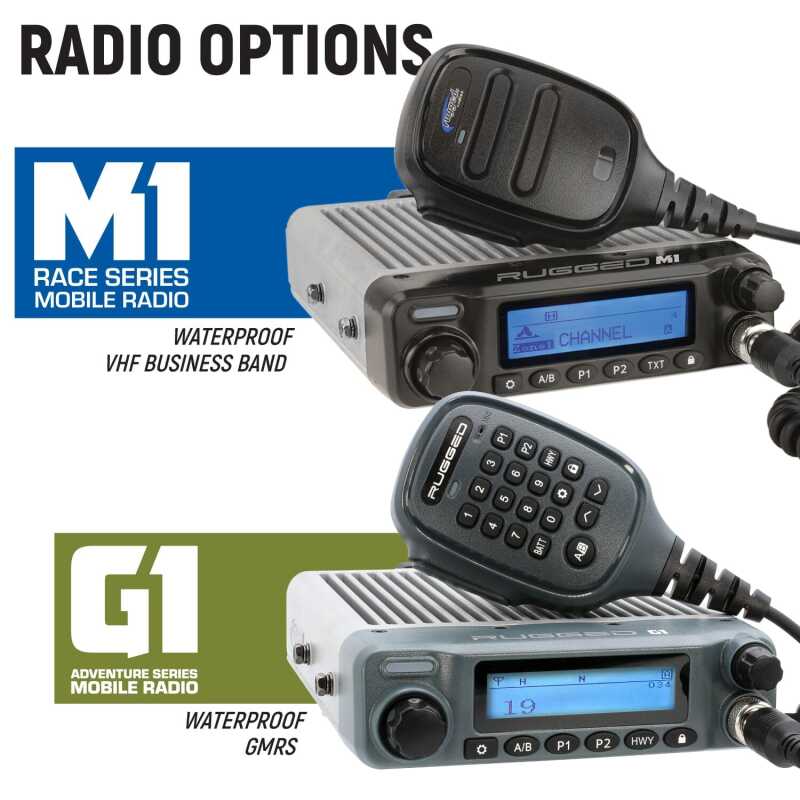 Rugged Radios Can-Am Comm/Late Model Mave Comp. Comm Kit w/ BT 2-Way - GLove Box Mount 696 / G1 GMRS