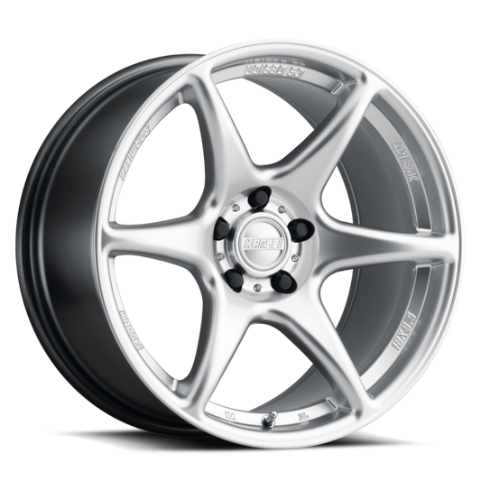 Kansei K11H Tandem 15x7in / 4x114.3 BP / 25mm Offset / 73.1mm Bore - Hyper Silver