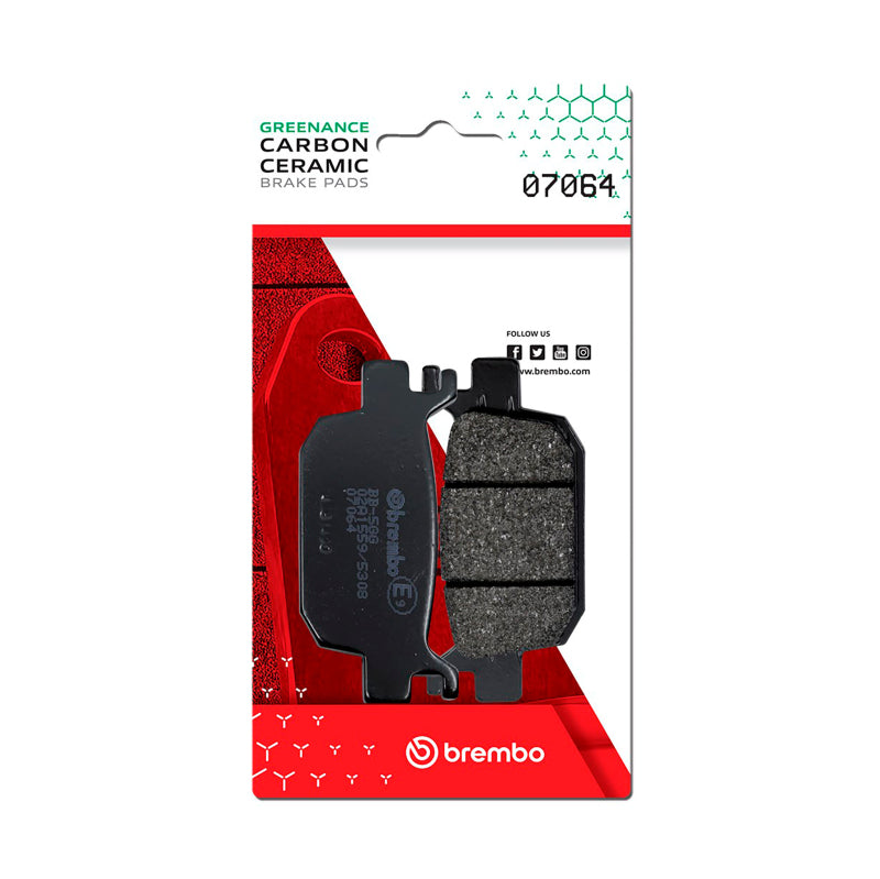 Brembo Honda Nss/Honda Sh/Honda Silverwing/Honda Forza/Honda Adv Carbon Ceramic Brake Pad - Rear