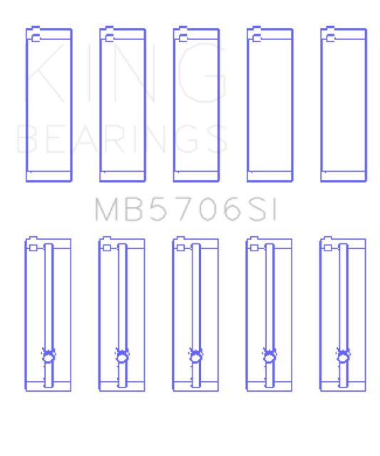 King Engine Bearings Hyundai i30 G4FC (Size +0.25mm) Main Bearing Set