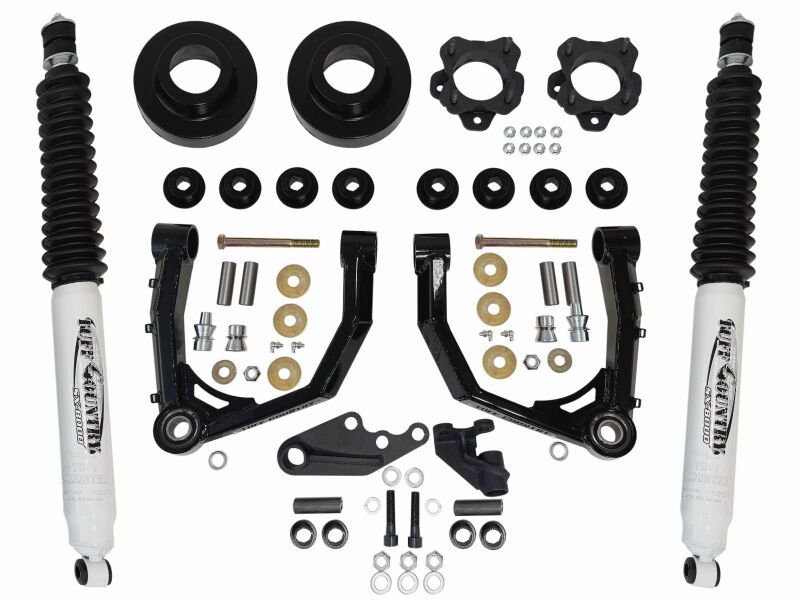 Tuff Country 2022+ Toyota Tundra 3in Lift w/ Boxed Uniball Control Arms w/ Front Diff Drop & Shocks