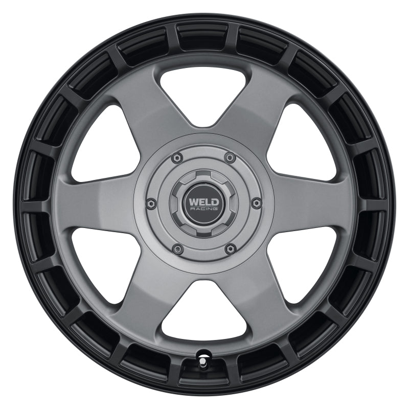Weld Off-Road Ridge 20x9 - 5x127 / 5x139.7 BP - ET0 - 87.1mm CB - Satin Gunmetal Wheel (Black Ring)