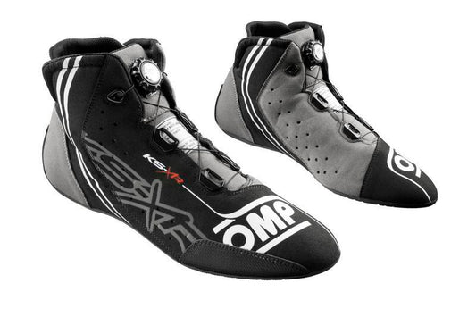 OMP KART SHOES KS-X FIA 8877-2022 BLACK/GREY/FLUO YELLOW SIZE 33