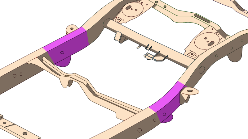 Rust Buster 4Runner & FJ Cruiser Mid Frame Repair Kit - Right
