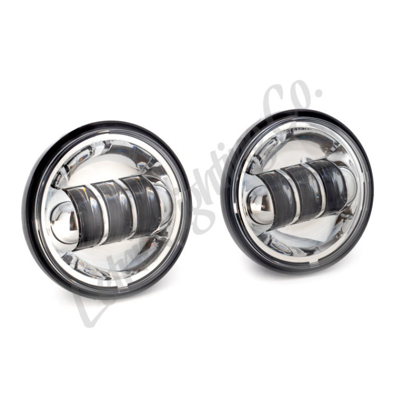 Letric Lighting 4.5in LED Passing Lamps Chrome