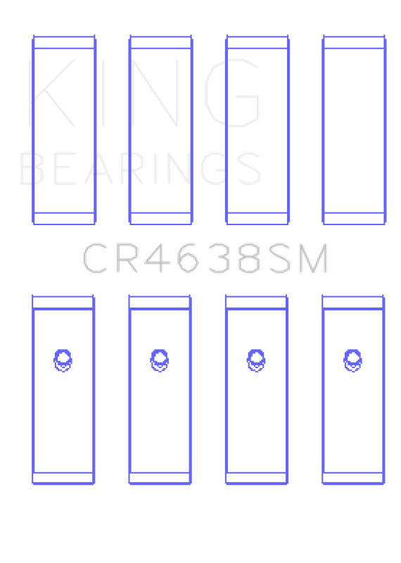 King Engine Bearings Nissan MR18DE / MR20DE (Size 0.25 Oversized) Rod Bearing Set