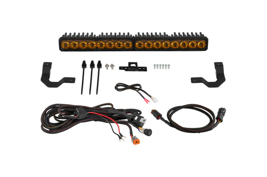 Diode Dynamics 2024-2026 Toyota Tacoma TRD Grille Lightbar SS20 Sport Yellow Combo 3000K