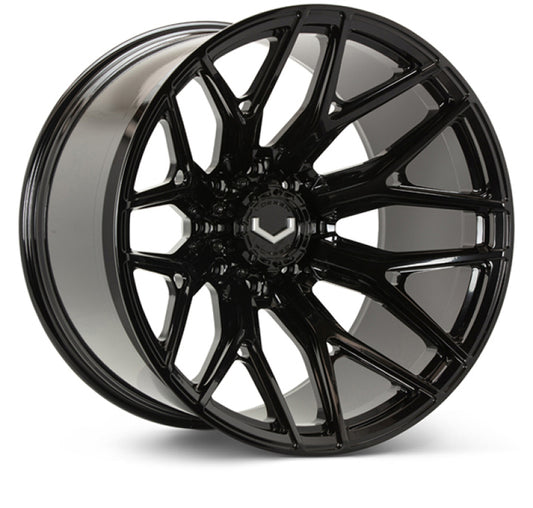 Vossen VFX-03 24x12 - 8x180 - ET44 - Ultra Deep - 124.3 - Gloss Black Wheel
