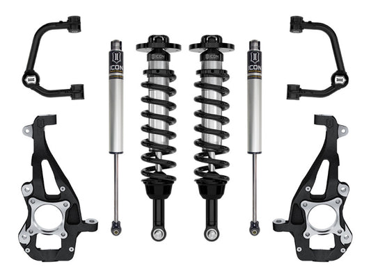 ICON 21-23 Ford F150 4WD 3.5-4.5in Stage 1 Suspension System With Tubular Upper Control Arms