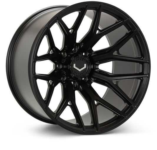 Vossen VFX-03 24x14 - 6x139.7 - ET44 - Mega Deep - 78.1 - Satin Black Wheel