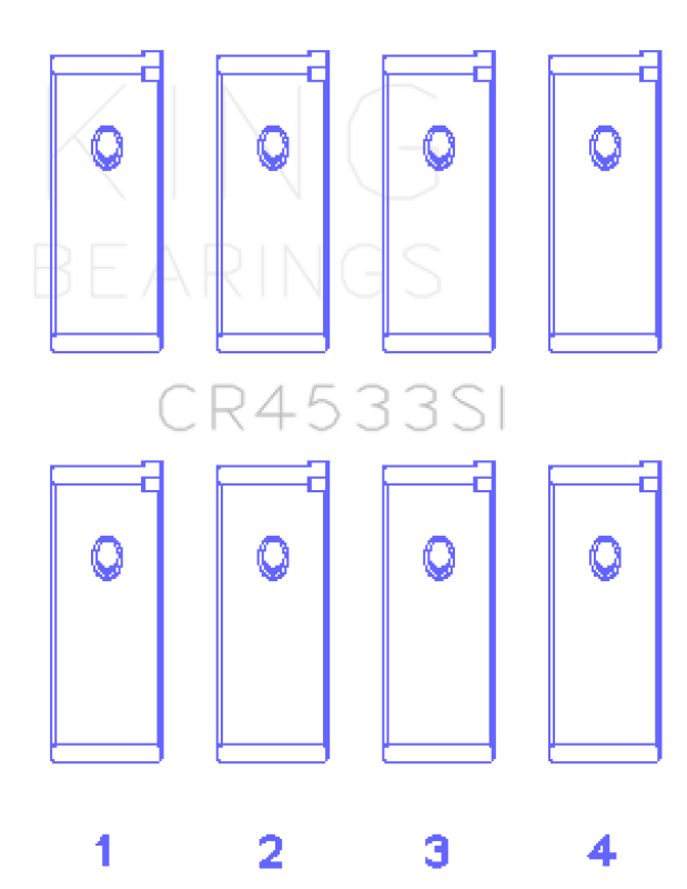 King Engine Bearings Nissan QR25DE DOHC 16 Valves (Size +0.25) Rod Bearing Set