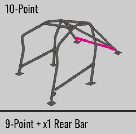 Cusco Safety21 10pt 2Pssgr BLK Roll Cage Nissan R33 2dr (S/O/No Cancel)