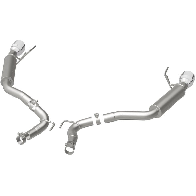 MagnaFlow Axle Back, SS, 2.5in, Competition, Dual Split Polish 4.5in Tip 2015 Ford Mustang Ecoboost