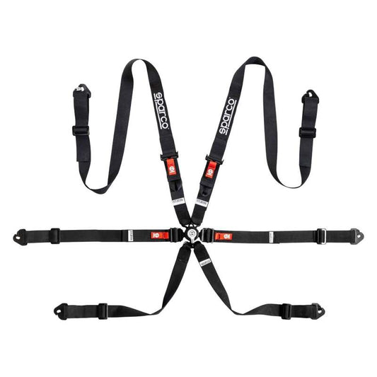 Sparco BELT COMP H2 PD 6PT STEEL BLK