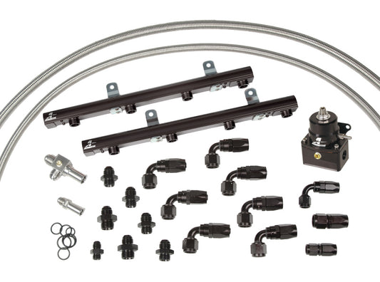 Aeromotive 99-04 Ford Lightning/Harley Supercharged 5.4L Fuel Rail Kit - Black