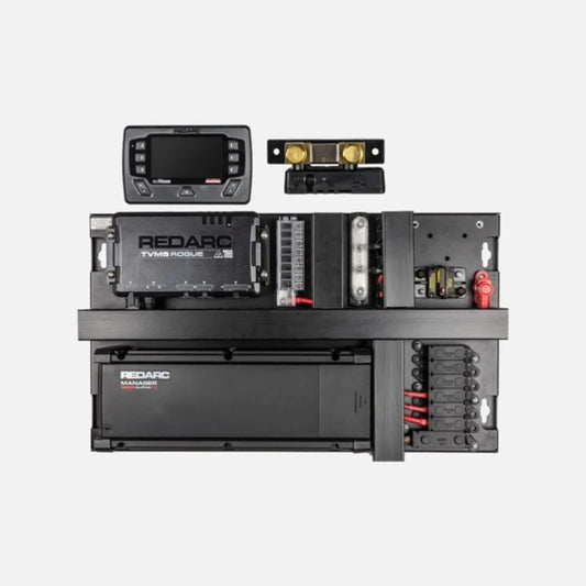 REDARC REDWorks QuickFit75 Power Panel w/75A Alpha/Dual TVMS Rogue/RedVision Display System