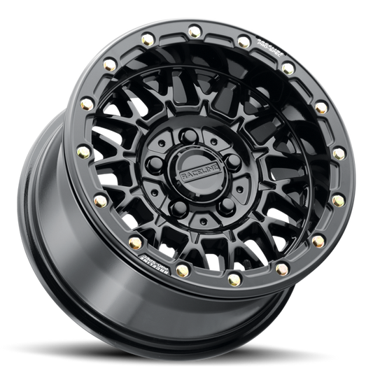 Raceline A15 Omega 15x10in / 5x114.3 BP / 10mm Offset / 68mm Bore - Gloss Black