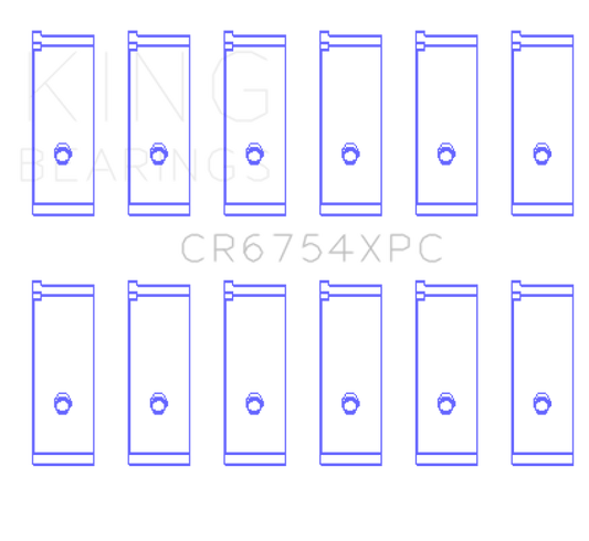 King Engine Bearings Toyota2JZGE/2JZGTE 3.0L pMaxKote Performance Rod Bearing Set - Size STD