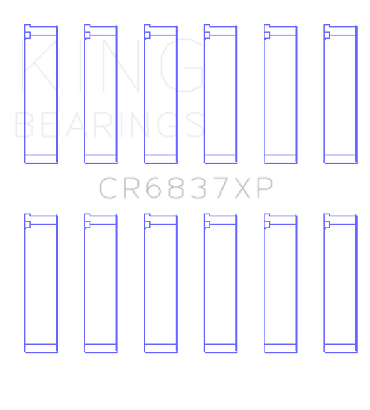 King Engine Bearings Honda J30/J35 Connecting Rod Bearing Set (Set of 6)
