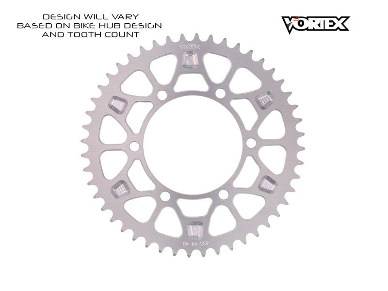 Vortex Racing V4 46 Tooth 520 Sprocket Use w/ 3766 Front - Silver