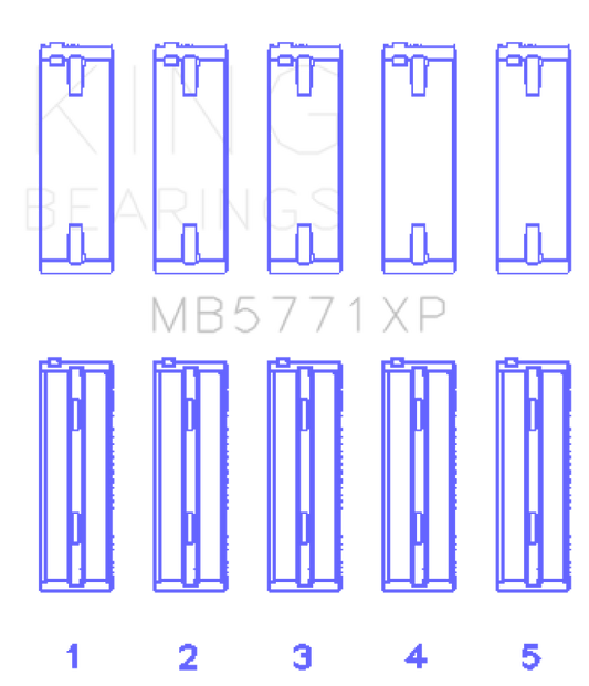 King Engine Bearings Hyundai G4KF Crankshaft Main Bearing Set