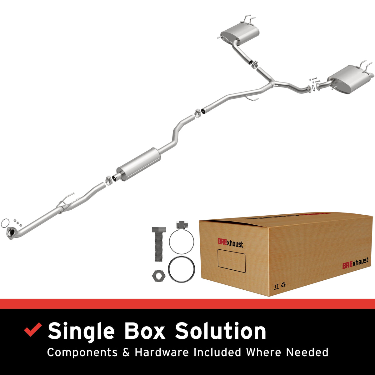 BRExhaust 18-22 Honda Accord 1.5L Direct-Fit Exhaust Kit