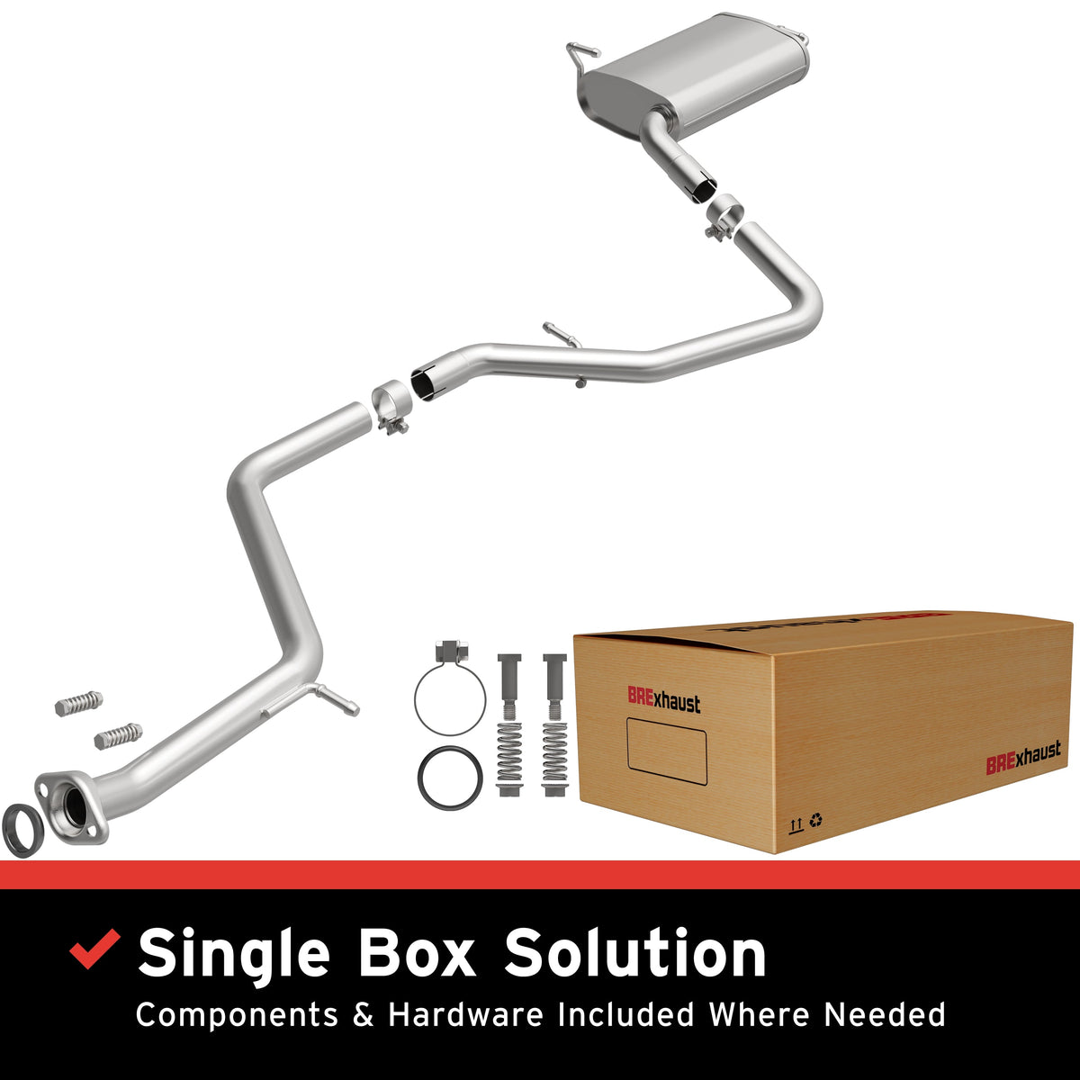 BRExhaust 13-18 Toyota RAV4 2.5L L4 Replacement Exhaust System