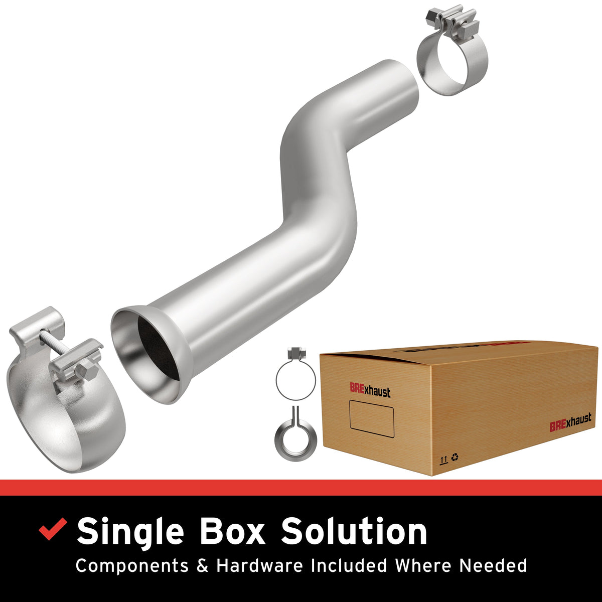 BRE Exhaust 11-13 Jeep Grand Cherokee 3.6L Direct-Fit Replacement Front Pipe Kit