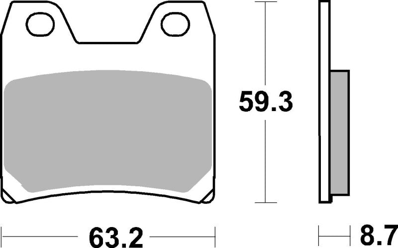 Brembo 01-05 Yamaha FZS Fazer 1000cc Brake Pad - Rear