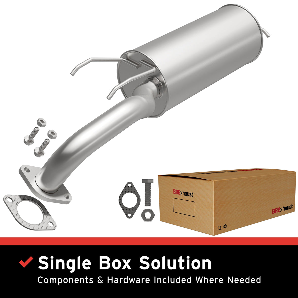 BRExhaust 04-09 Kia Spectra 2.0L Muffler Kit