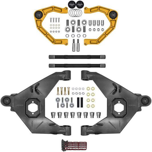 Camburg 21-25 Ford Bronco 21-25 Trail Series L/T Kit w/ Axles (BILLET XJ UCA) (GOLD)