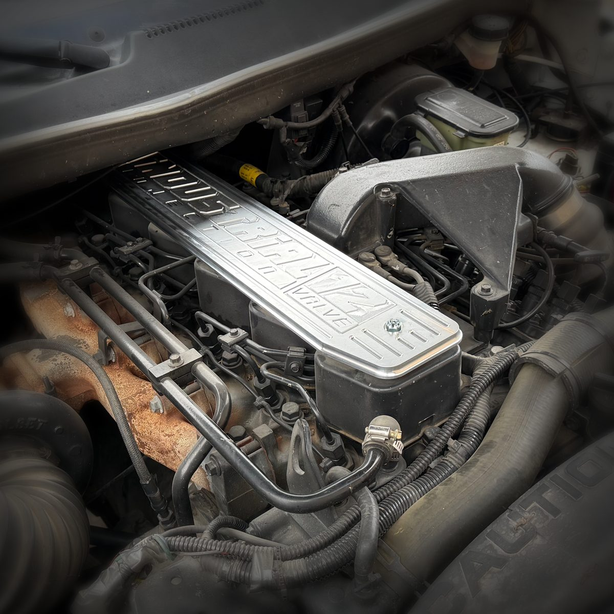 Industrial Injection 89-98 Cummins 5.9L (12V) Billet Engine Cover Plate - Polished Finish
