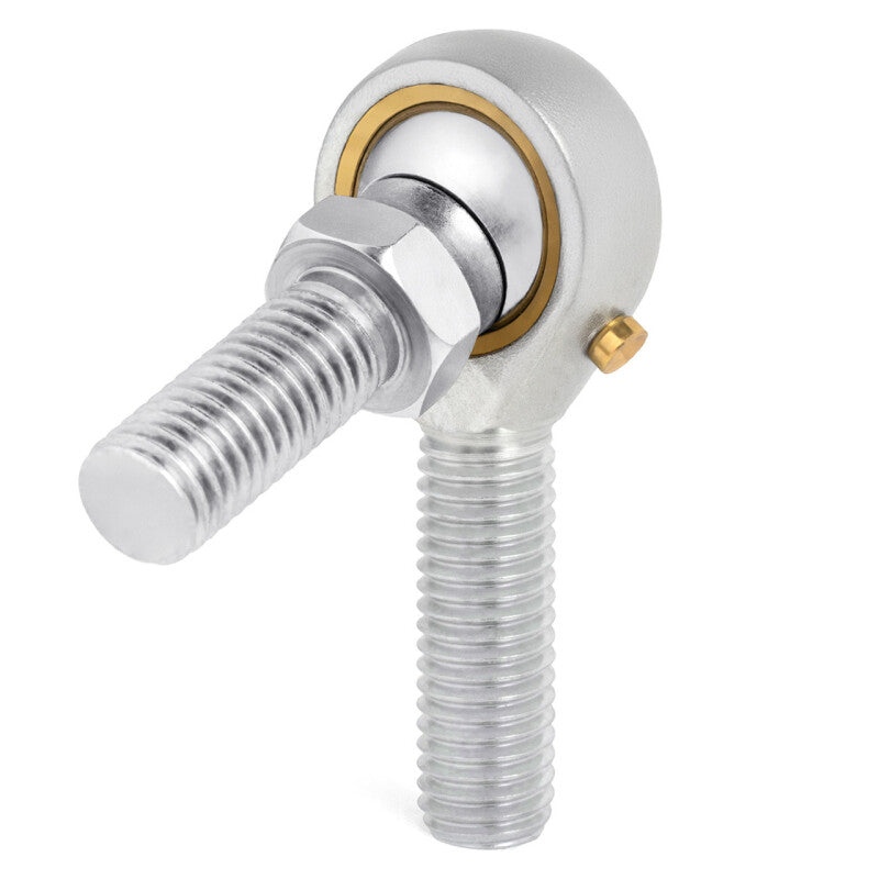 QA1 V Series 3-Pc Rod End - Male/Left Hand - 6mm Bore x M6x1.0 w/Stud - Carbon Steel