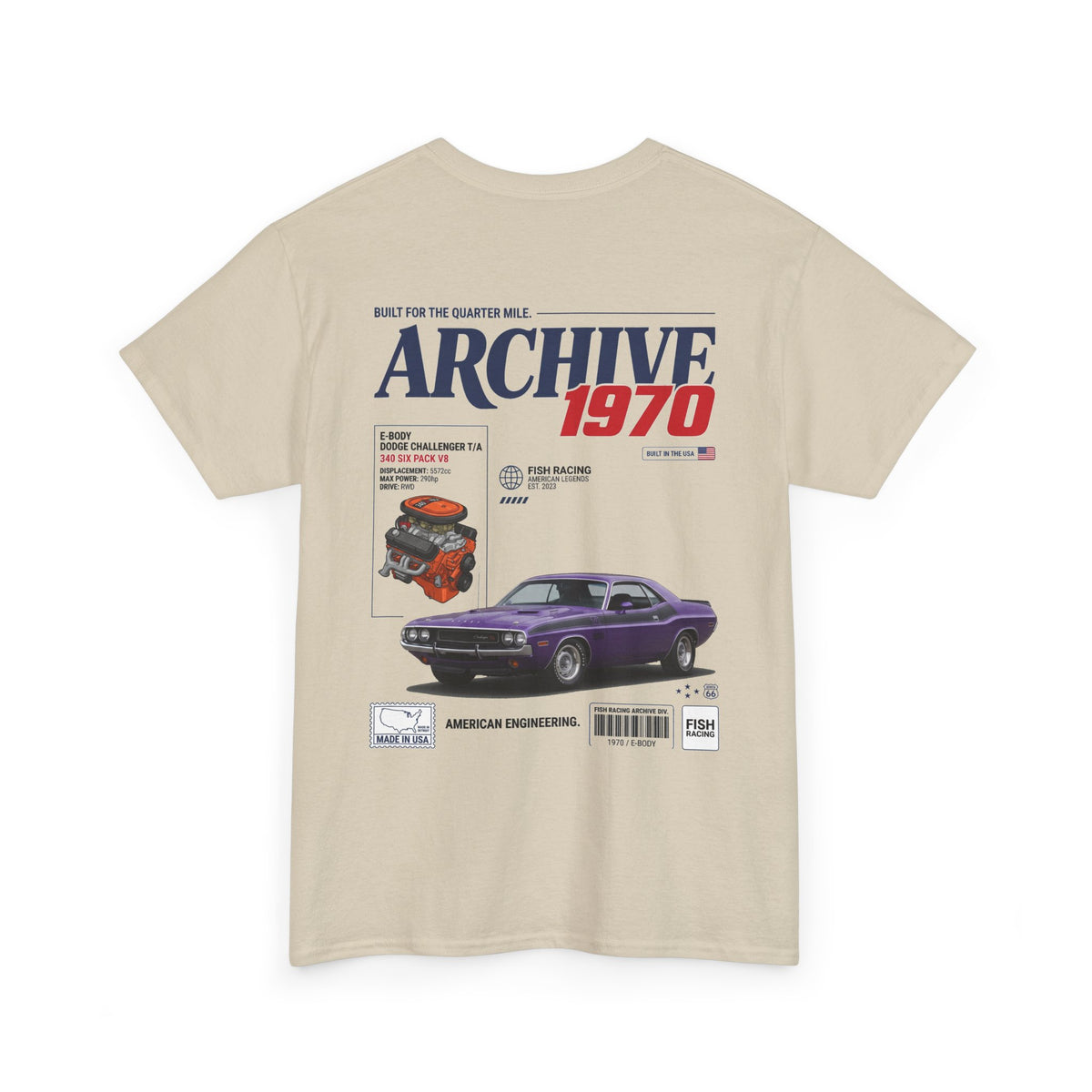 1970-1974 Dodge Challenger T/A Archive Tee