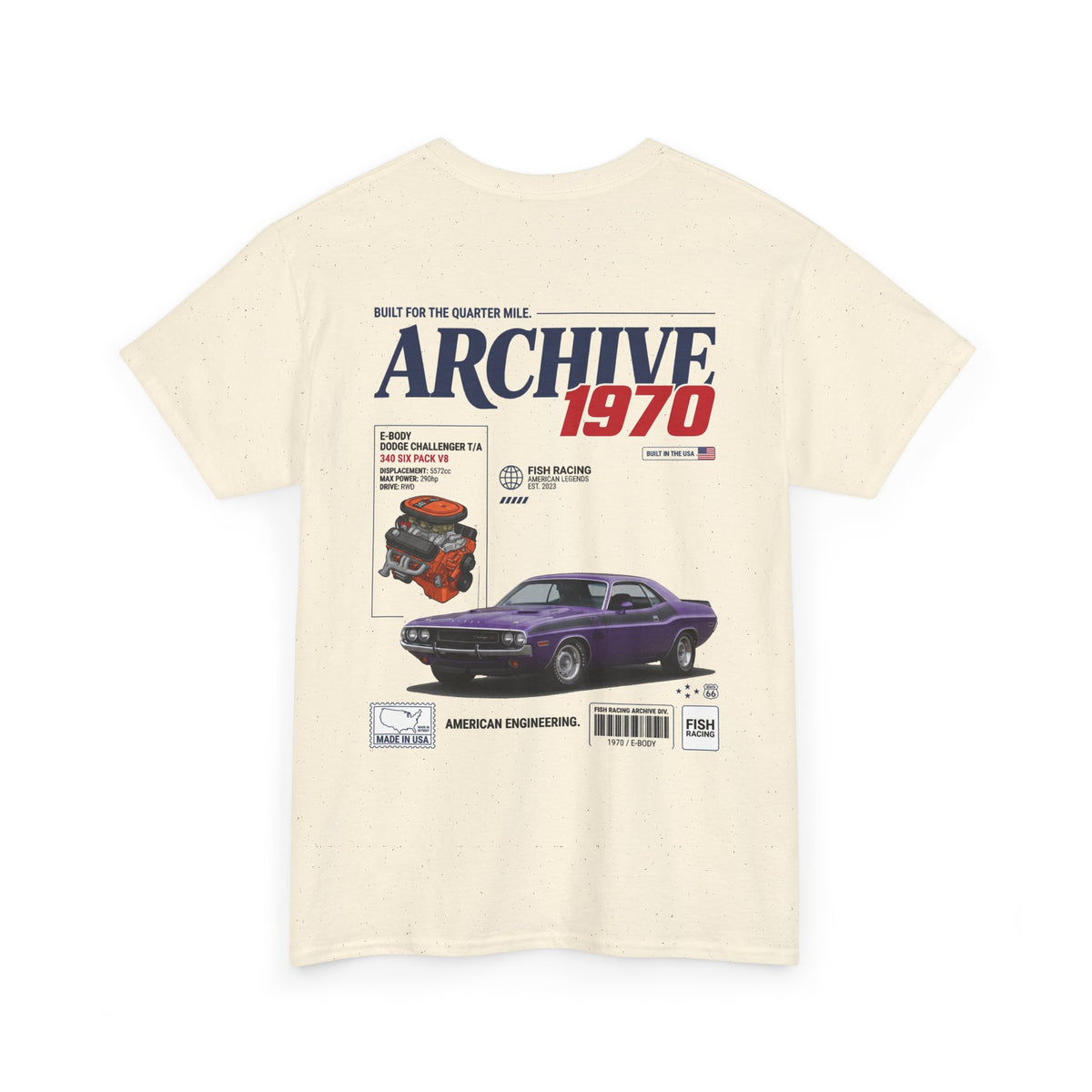 1970-1974 Dodge Challenger T/A Archive Tee